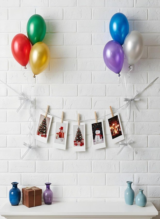 Zelphvt 6 Rolls Silver Glitter Ribbon,150 Yards 1/4inch Shimmer Sheer Thin Glitter Ribbon Sparkly Metallic Fabric Ribbons Thin Sparkly Fabric Ribbons for Gifts DIY Party Wrapping Wedding Decoration and Crafts - Image 5